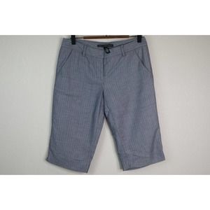 Robert Rodriguez Womens Plaid Gray‎ Chino Shorts 6 Flat Front Mid-Rise Cotton